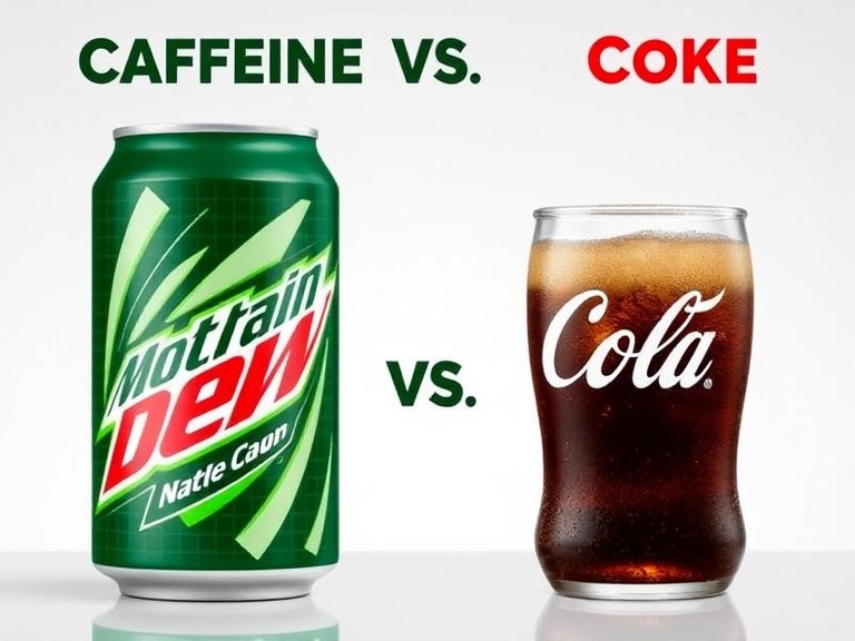 Caffeine in Mountain Dew vs Coke