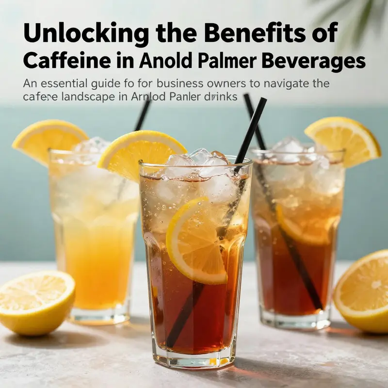 A colorful array of Arnold Palmer drinks in enticing glasses, representing the theme of caffeine content in beverages.