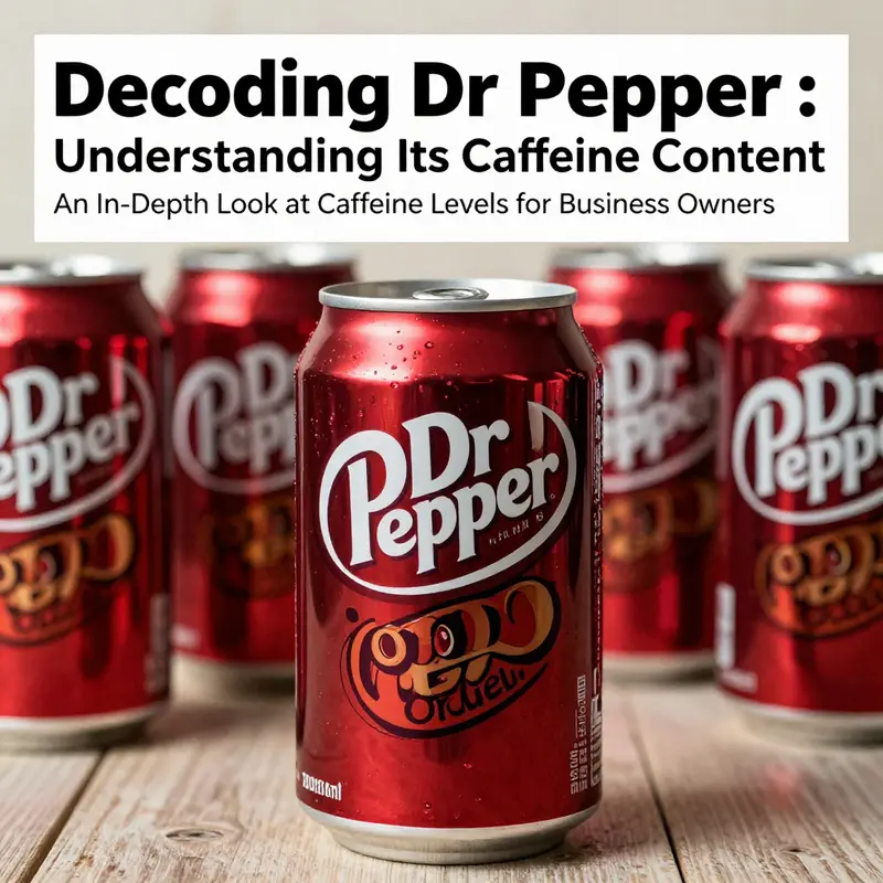 A visually appealing arrangement of beverage cans, prominently featuring Dr Pepper and highlighting its market presence.