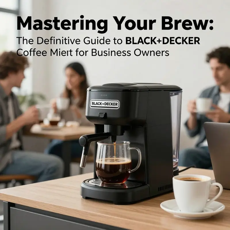 An office setting where employees are having coffee together, showcasing the importance of BLACK+DECKER coffee makers in a professional atmosphere.