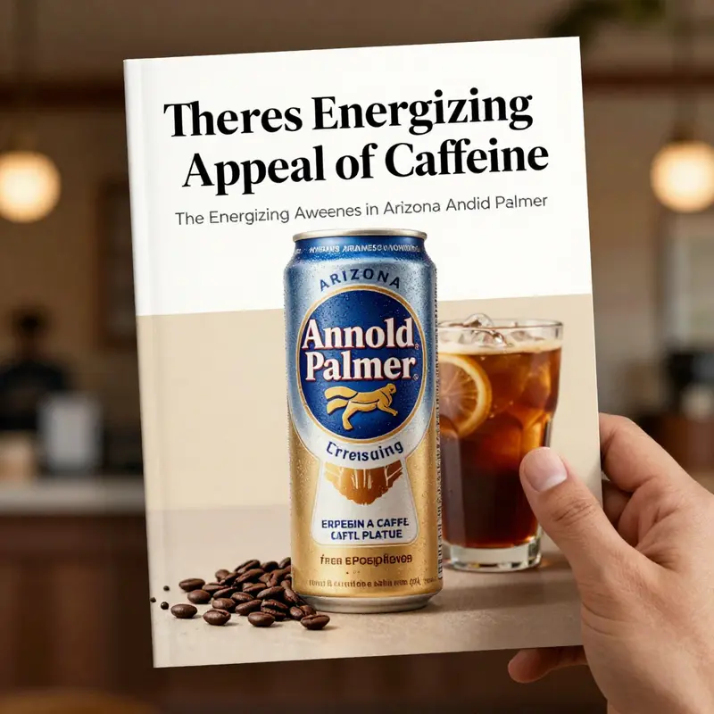 Caffeine content comparison illustrating Arizona Arnold Palmer and other caffeinated beverages.