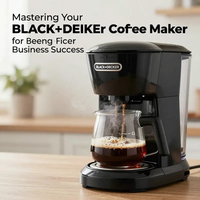 Unboxing the BLACK+DECKER coffee maker highlights essential components.
