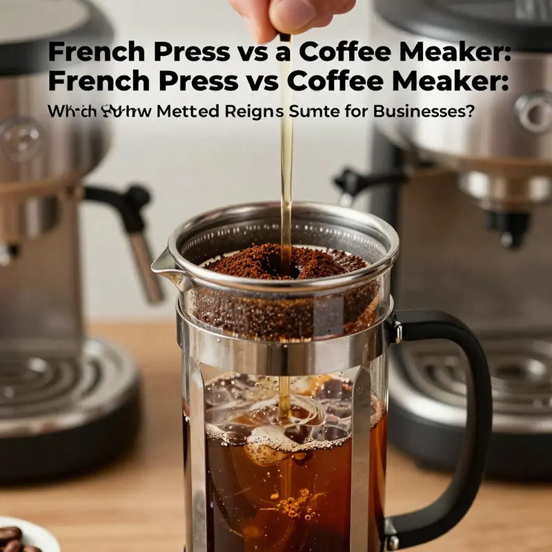 Comparative view of the French press and coffee maker, showcasing their distinct advantages and features.