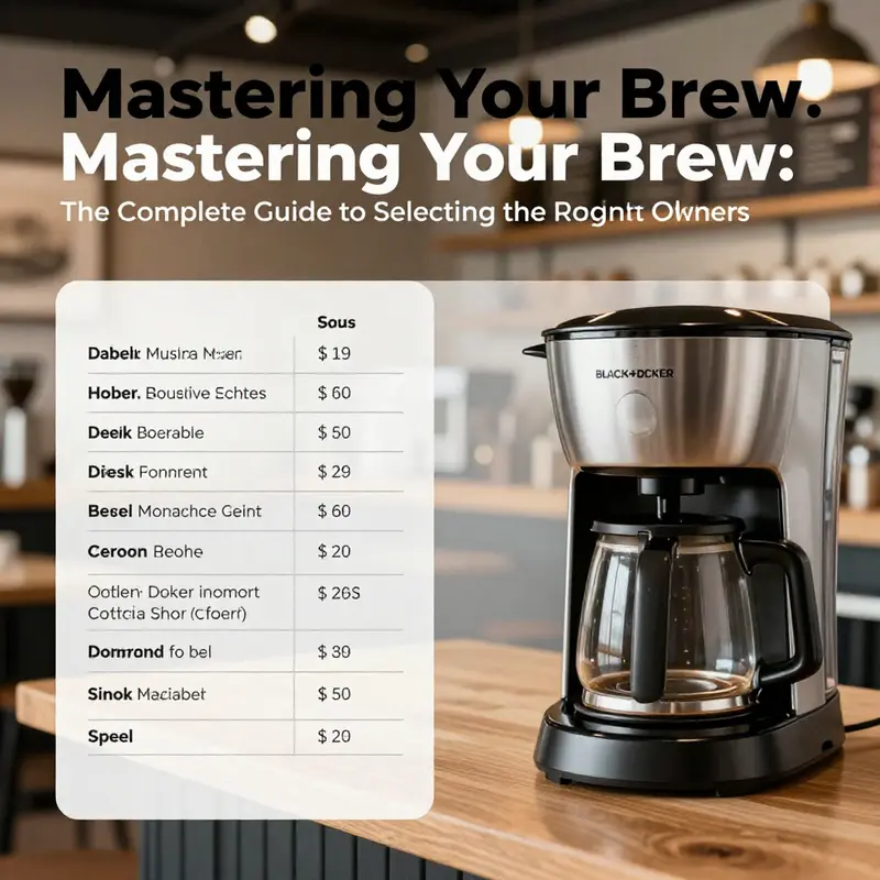 The versatile BLACK+DECKER coffee maker showcased with its various features in a clean office setting.