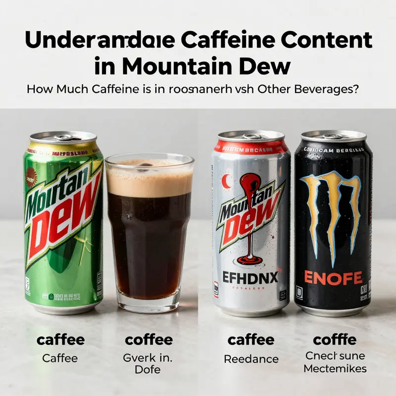 Regular Mountain Dew: The quintessential citrus soda with notable caffeine levels.