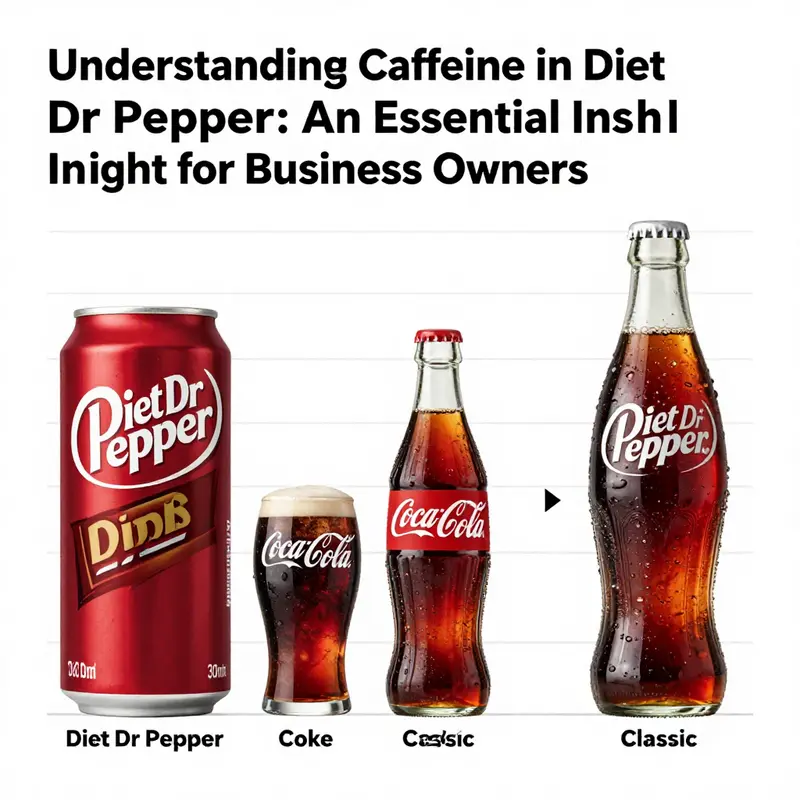 Caffeine content comparison of Diet Dr Pepper with other diet sodas.