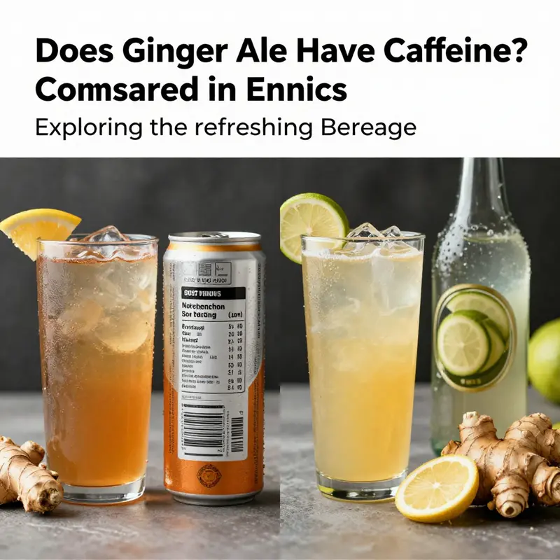 Ginger ale, known for its refreshing taste, is typically caffeine-free.