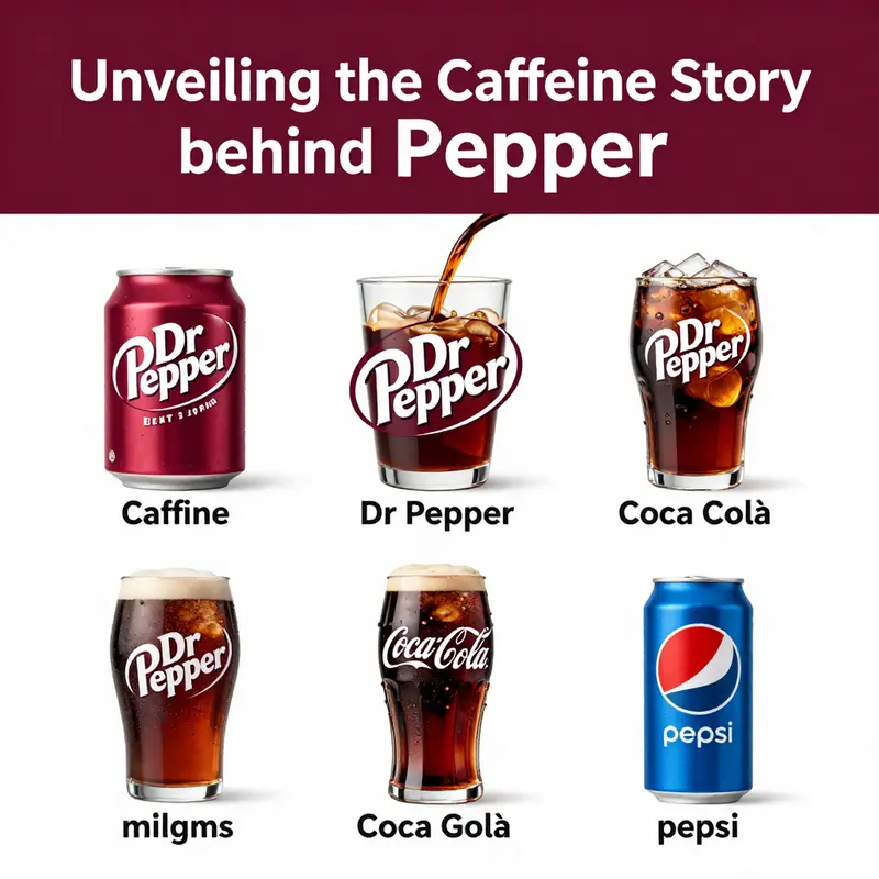 Caffeine content displayed on the labels of Dr Pepper and Diet Dr Pepper.