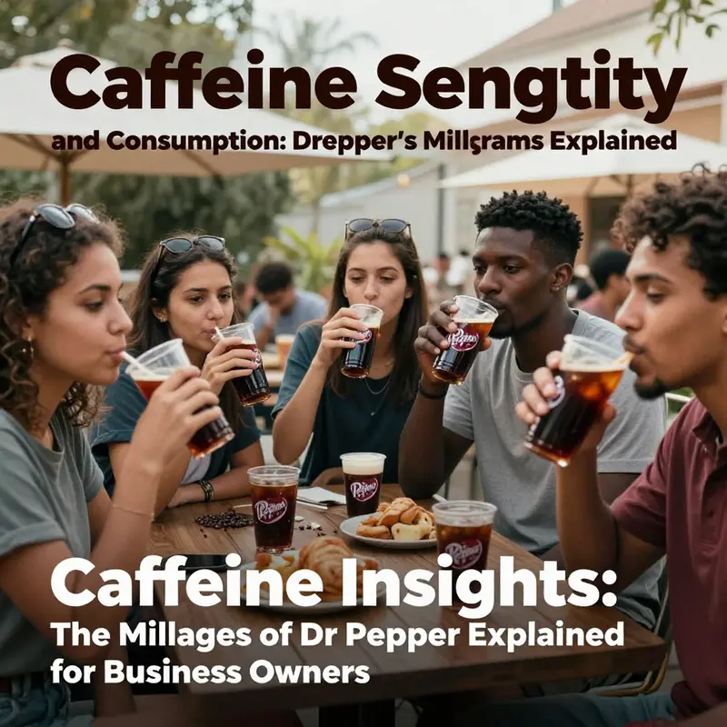 Dr Pepper can showcasing its caffeine content.