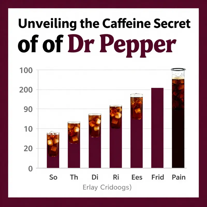 A close-up of a Dr Pepper can displaying its caffeine content in context.