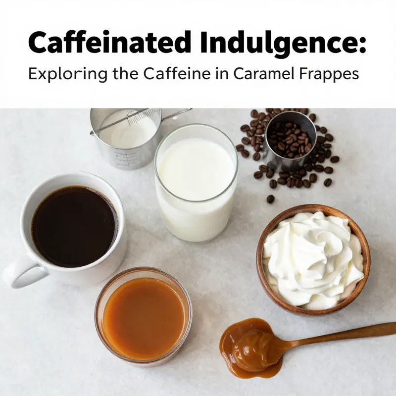 The caffeine content breakdown of a Caramel Frappe served in a Starbucks branch.