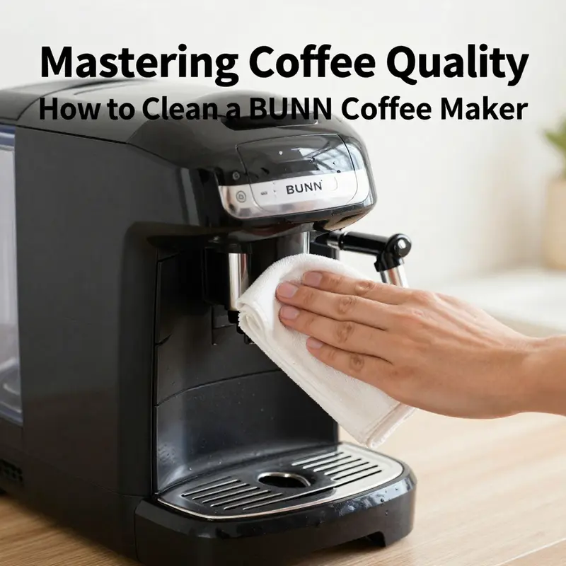 Descaling and cleaning the internal components of a BUNN coffee maker for optimal performance.