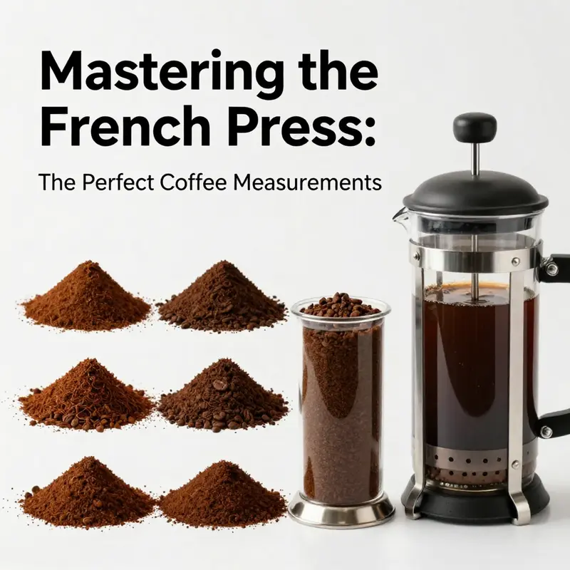 A precise measurement of coffee for the perfect brew captured with a French press, showcasing the art of coffee preparation.