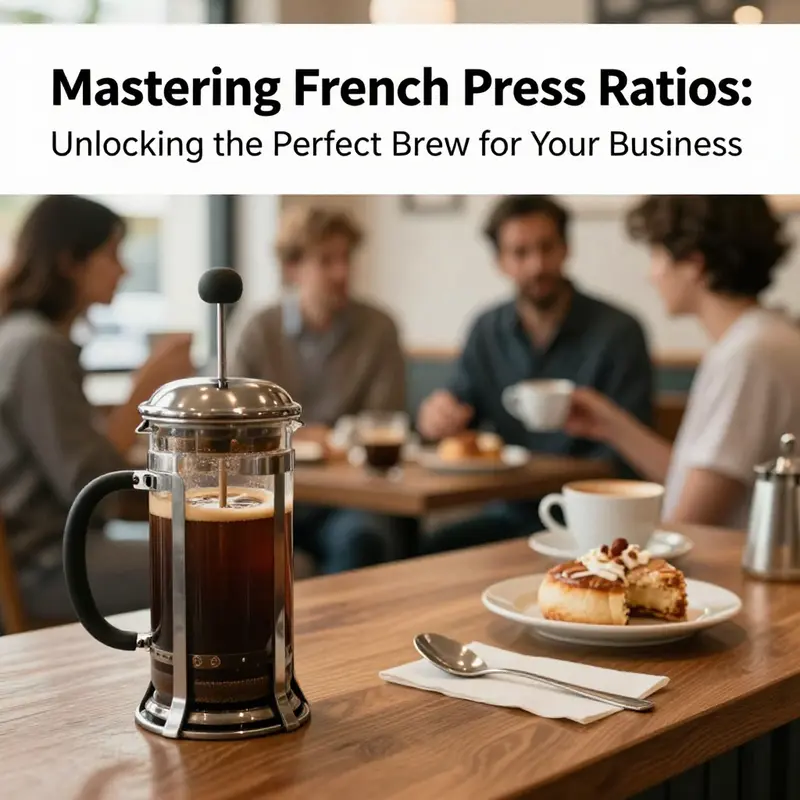 A vibrant café setting with customers enjoying French press coffee, showcasing a sense of community.