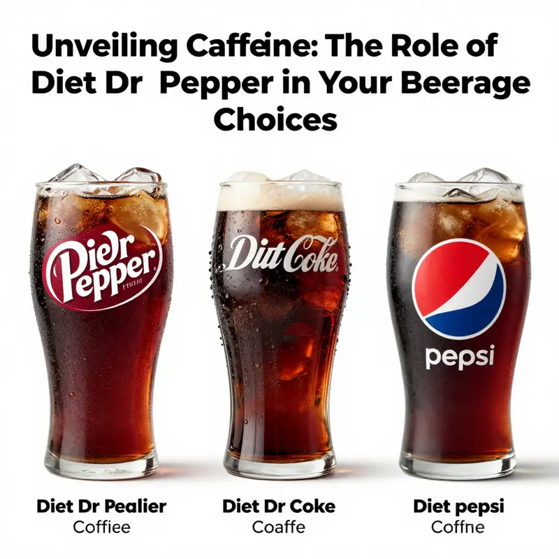 Diet Dr Pepper can alongside caffeine measurements, demonstrating its caffeine content in context.
