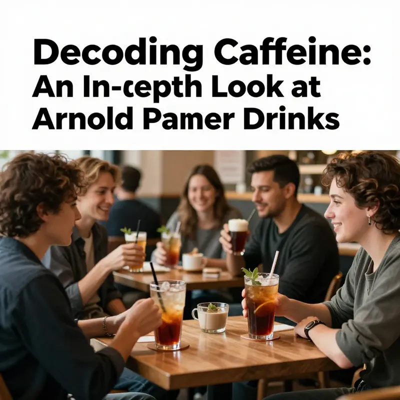 A display of different Arnold Palmer drink variants highlighting their unique packaging and flavors.