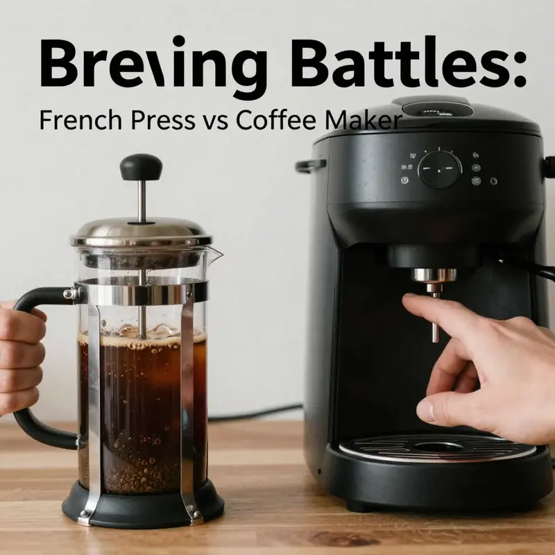 Examining the noticeable flavor and body differences between French press and coffee maker.