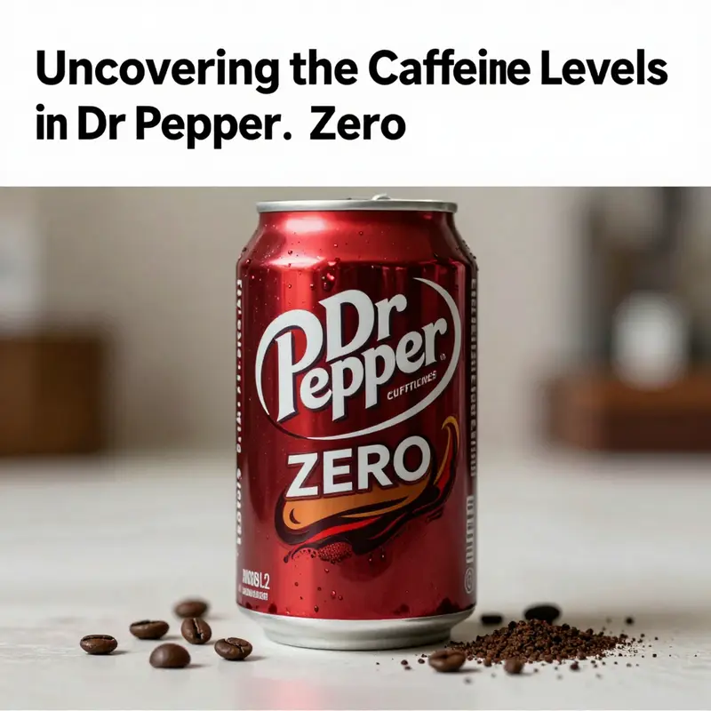 Cover image featuring a can of Dr Pepper Zero focused on caffeine awareness.