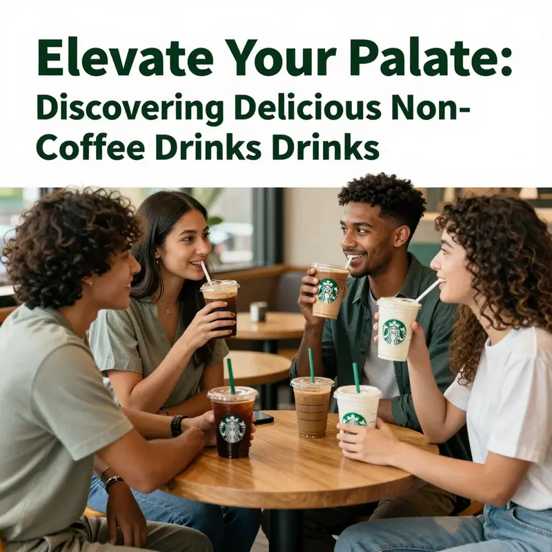 An enticing array of colorful non-coffee options from Starbucks, showcasing innovative flavors.