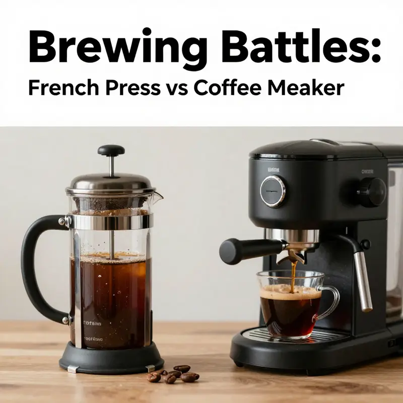 Examining the noticeable flavor and body differences between French press and coffee maker.