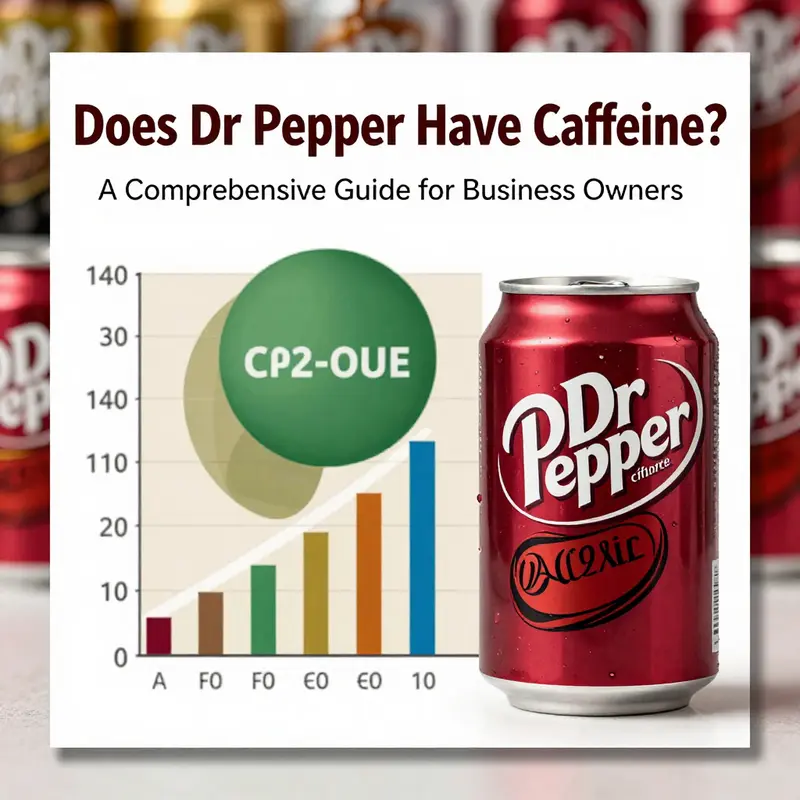 Caffeine content comparison of Dr Pepper with various sodas.