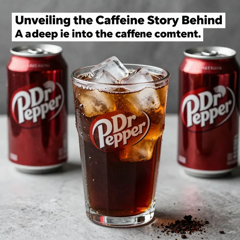 A refreshing glass filled with Dr Pepper over ice.