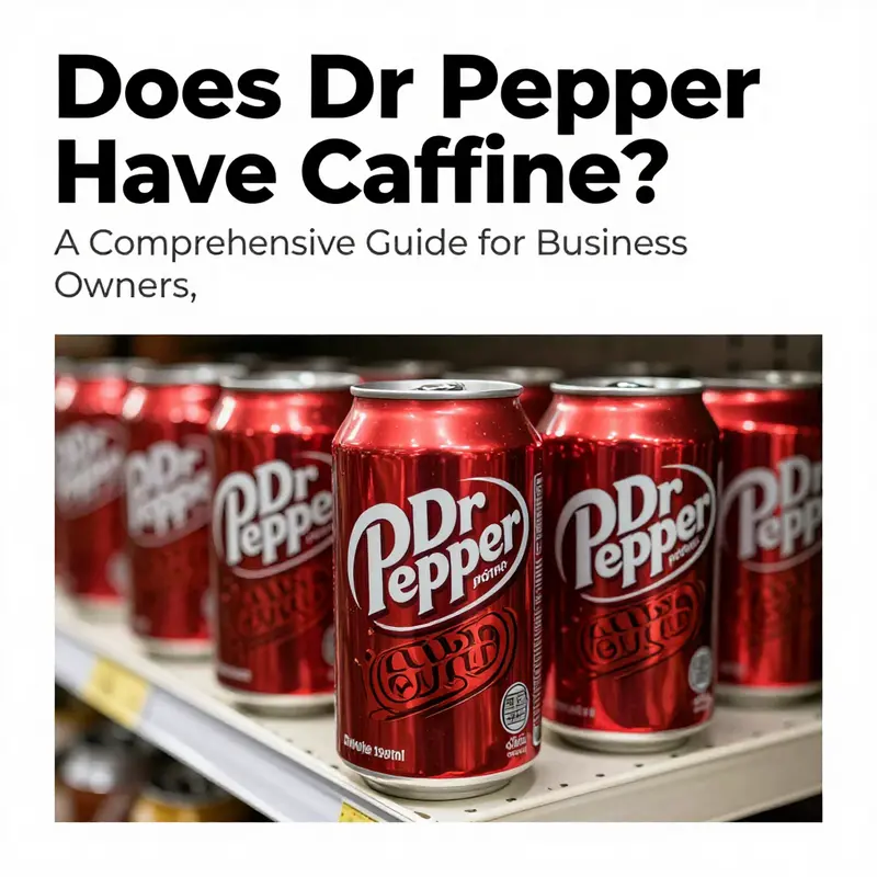 Cans of Dr Pepper displayed in a colorful retail environment.