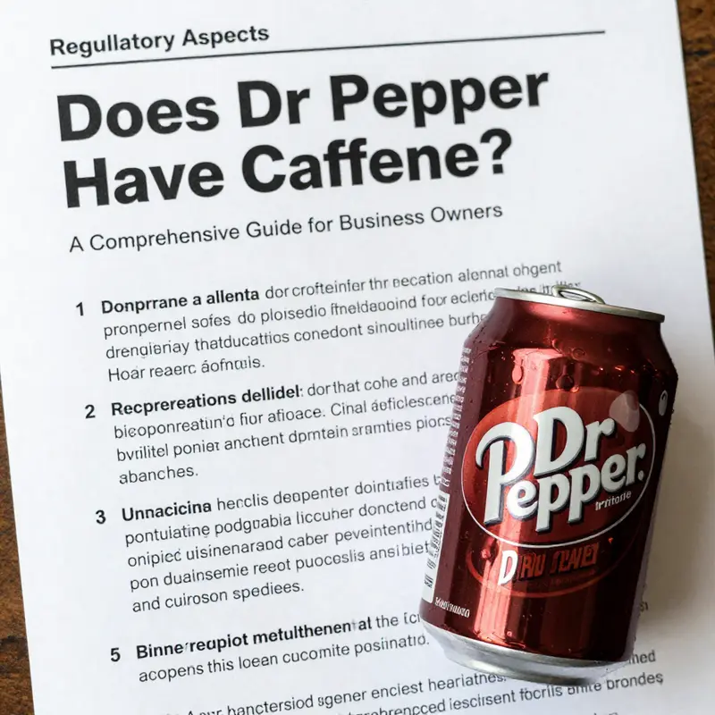 Caffeine content comparison of Dr Pepper with various sodas.