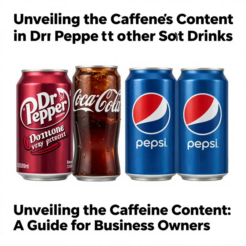 A visual representation of a cold Dr Pepper can, emphasizing its caffeine content.