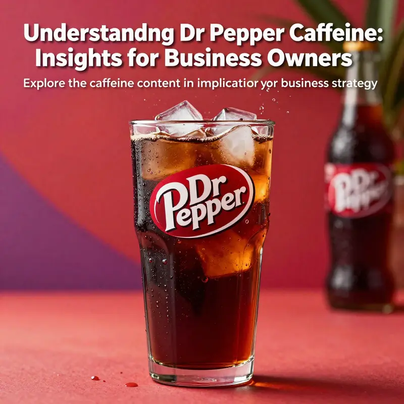 A colorful image of a Dr Pepper drink against a vibrant backdrop.