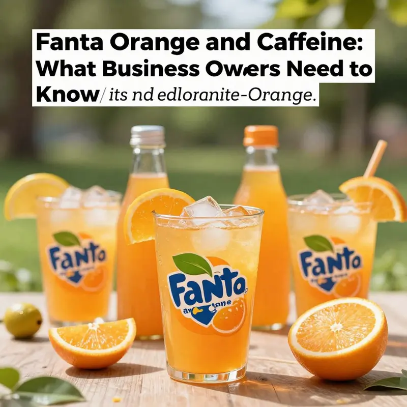A group of refreshing soft drinks, notably Fanta Orange, displayed in a bright park area symbolizing enjoyment and refreshment.