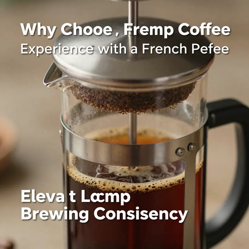 A picturesque campsite showcasing the simplicity of the French press coffee brewing setup.
