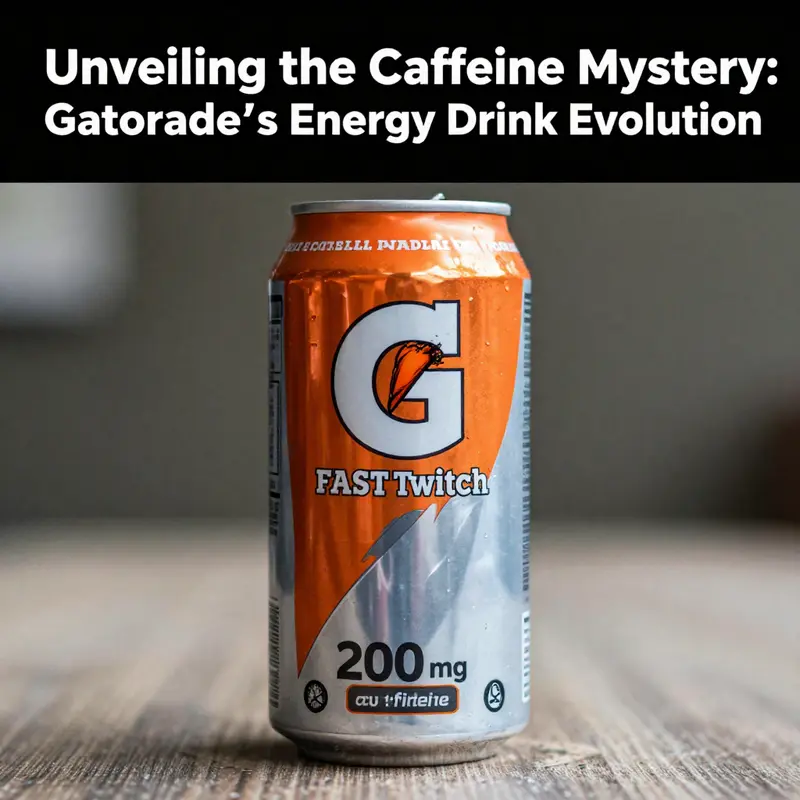 Diverse Gatorade products illustrating traditional flavors and emphasizing Fast Twitch’s unique caffeine content.