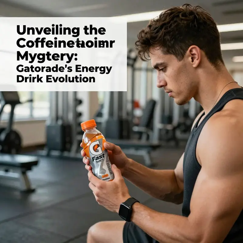 Diverse Gatorade products illustrating traditional flavors and emphasizing Fast Twitch’s unique caffeine content.