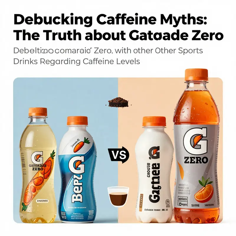Label highlighting Gatorade Zero’s caffeine-free status.