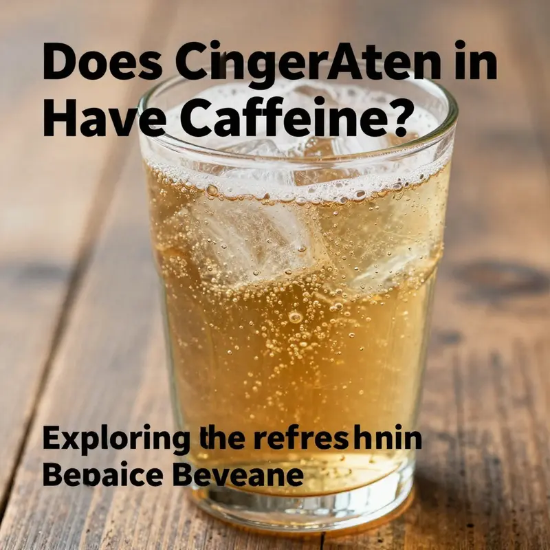 Ginger ale, known for its refreshing taste, is typically caffeine-free.