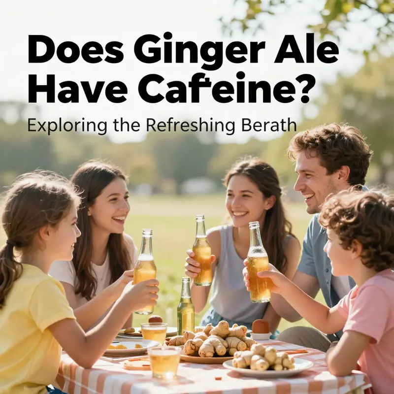 Ginger ale, known for its refreshing taste, is typically caffeine-free.