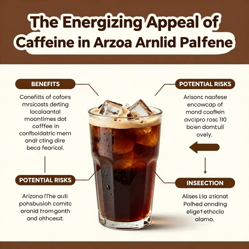 Caffeine content comparison illustrating Arizona Arnold Palmer and other caffeinated beverages.