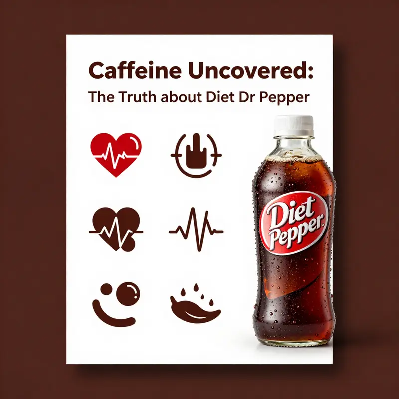 Caffeine content comparison of Diet Dr Pepper with other popular sodas.