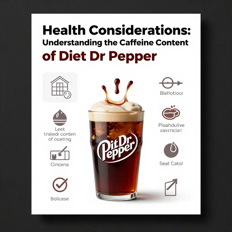Diet Dr Pepper’s caffeine level prominently displayed beside its popular cola counterparts.