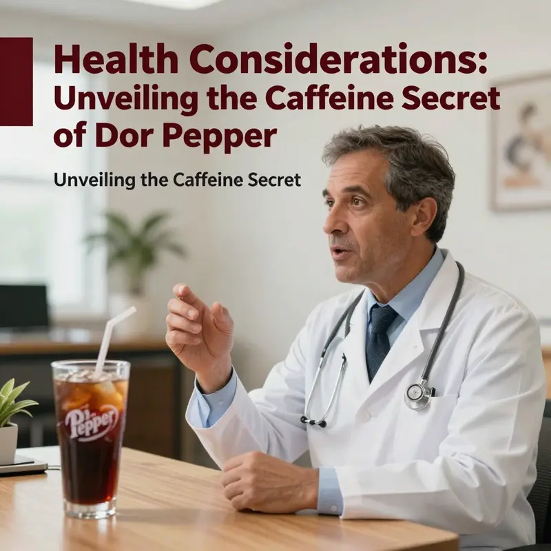 A close-up of a Dr Pepper can displaying its caffeine content in context.