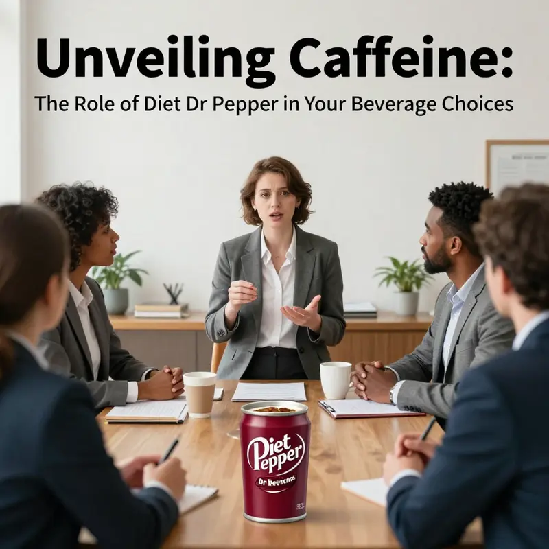 Diet Dr Pepper can alongside caffeine measurements, demonstrating its caffeine content in context.