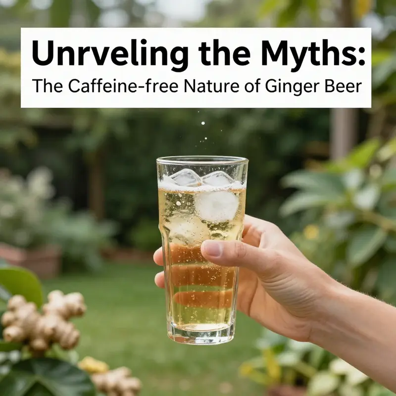 Exploring the myths surrounding ginger beer’s caffeine content.