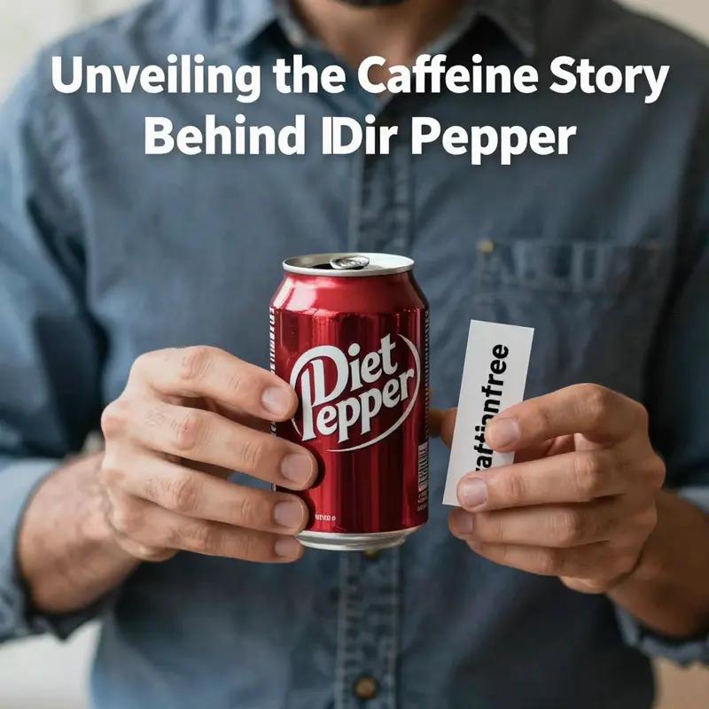 Caffeine content displayed on the labels of Dr Pepper and Diet Dr Pepper.