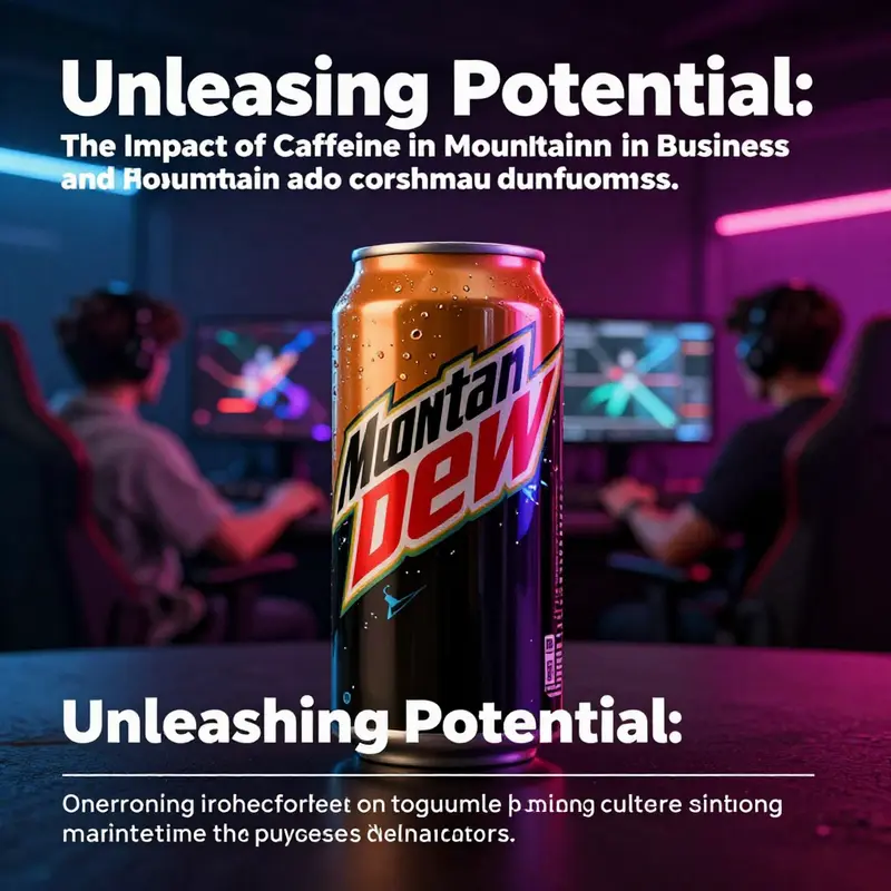 A lively depiction of a Mountain Dew can beside gamers enjoying their gameplay.