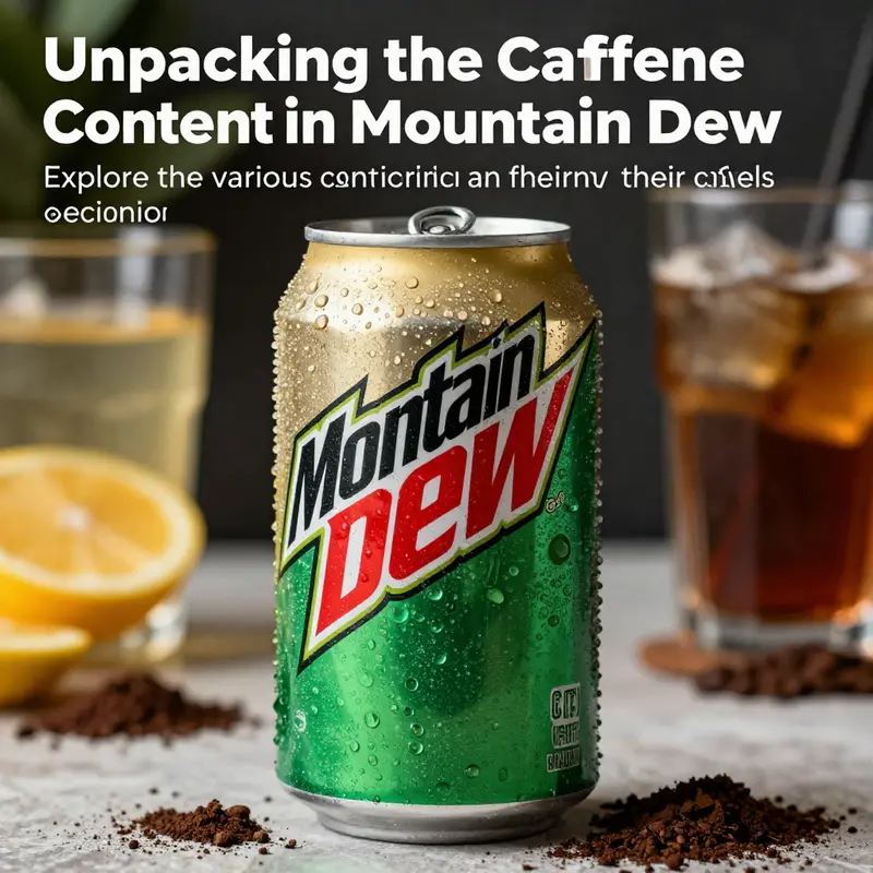 Close-up image of a Mountain Dew can, with condensation exemplifying refreshment and energy.