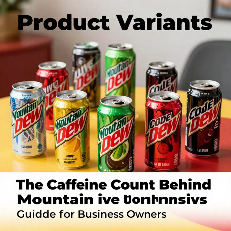 Regular Mountain Dew can highlighting its caffeine content.