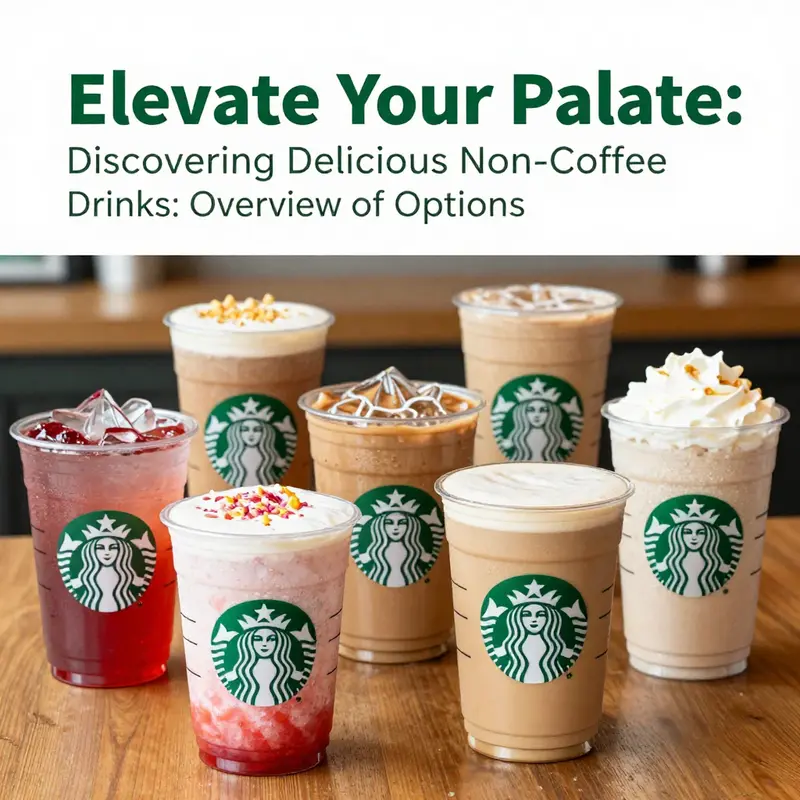 An enticing array of colorful non-coffee options from Starbucks, showcasing innovative flavors.
