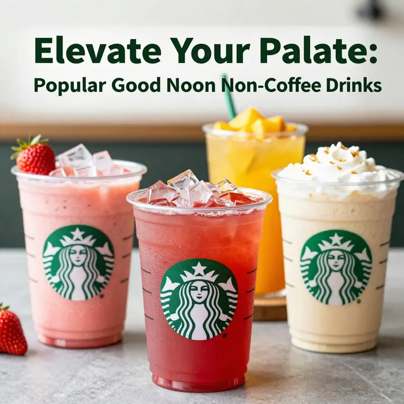 An enticing array of colorful non-coffee options from Starbucks, showcasing innovative flavors.