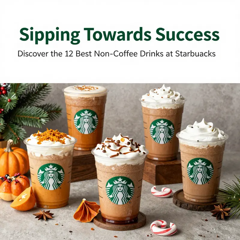 A showcase of the 12 best non-coffee drinks available at Starbucks.